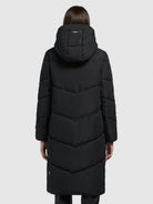 khujo-coat-torino4-black-knielanger-damen-steppmantel-schwarz image 3
