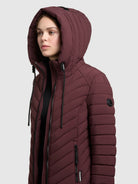 khujo-coat-nita4-moscato-red-gesteppter-damen-kurzmantel-mit-strickb-ndchen image 7