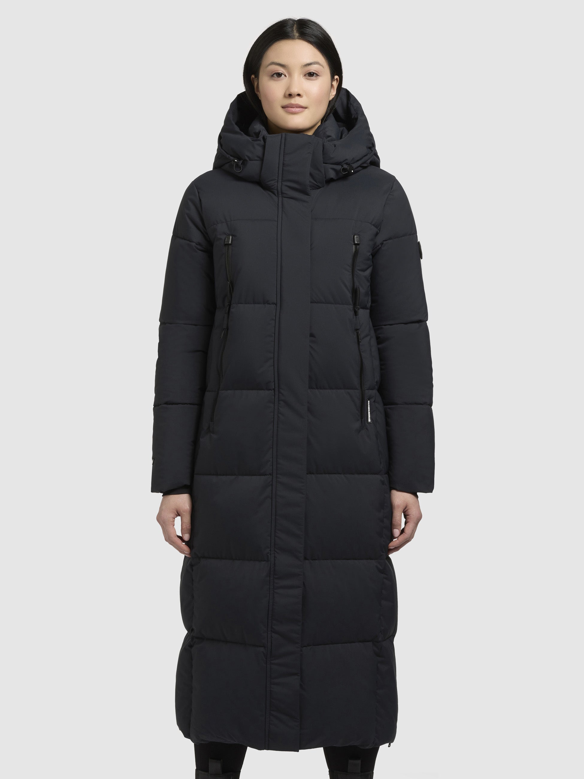 khujo-mantel-rubina-matt-dunkelblau-wadenlang-loose-fit image 4
