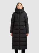 khujo-coat-deria4-black-damen-wintermantel-wadenlang-wattiert-regular-fit image 4