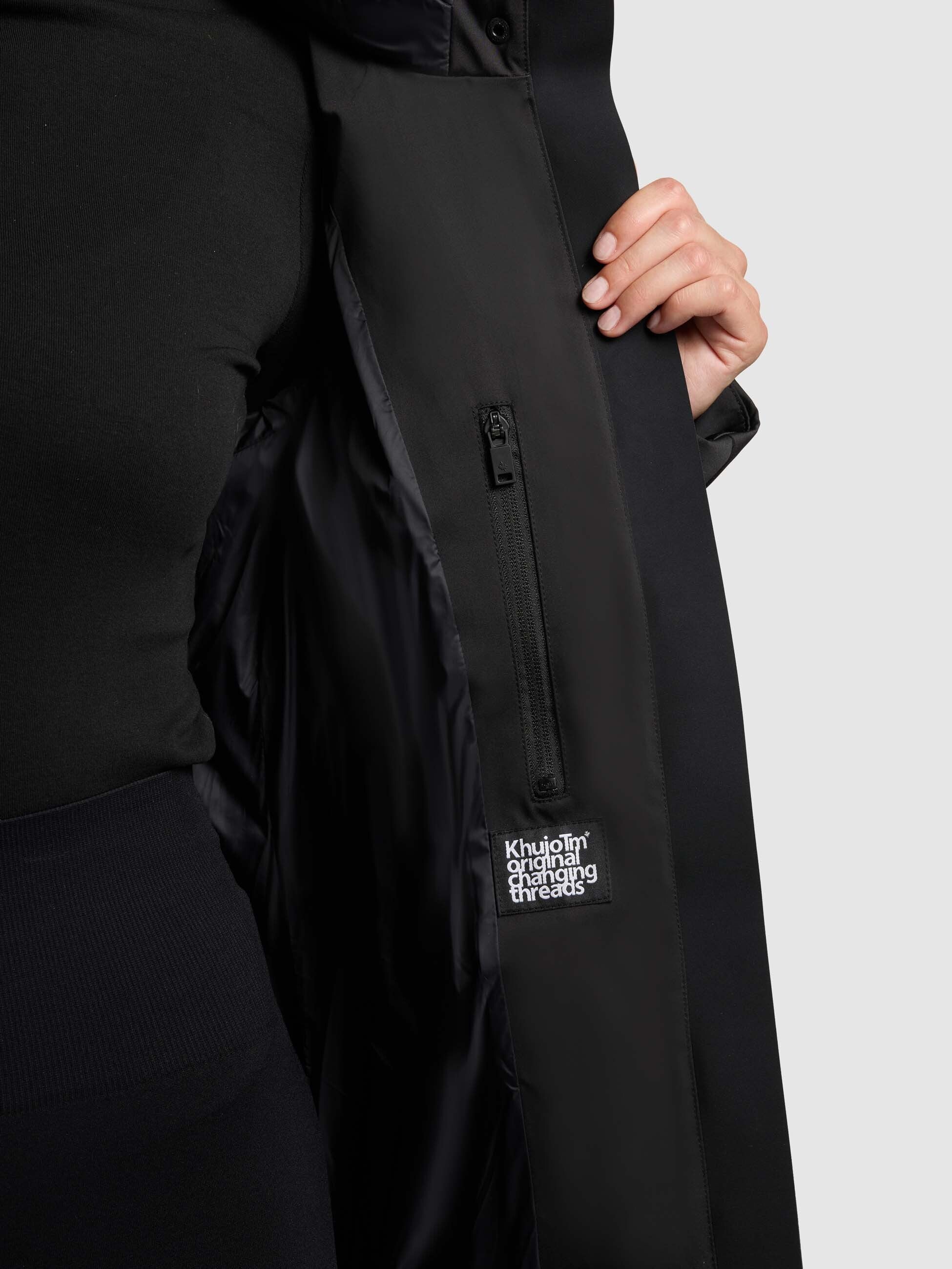 khujo-allap-damen-winterjacke-black-teil-gesteppte-kapuzenjacke image 8