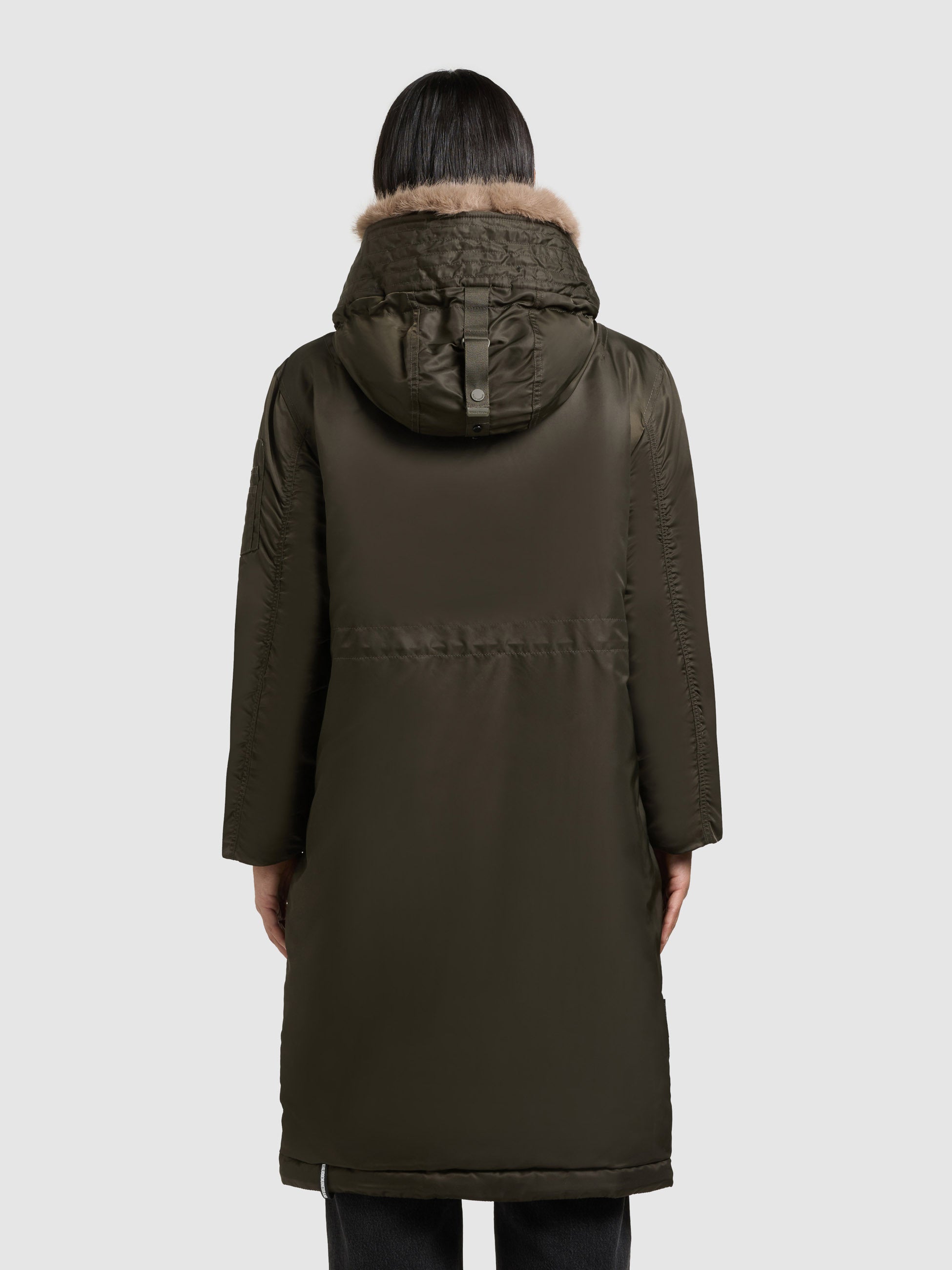 khujo-mantel-oliva-forest-green-wintermantel-loose-fit-bomber-look image 3