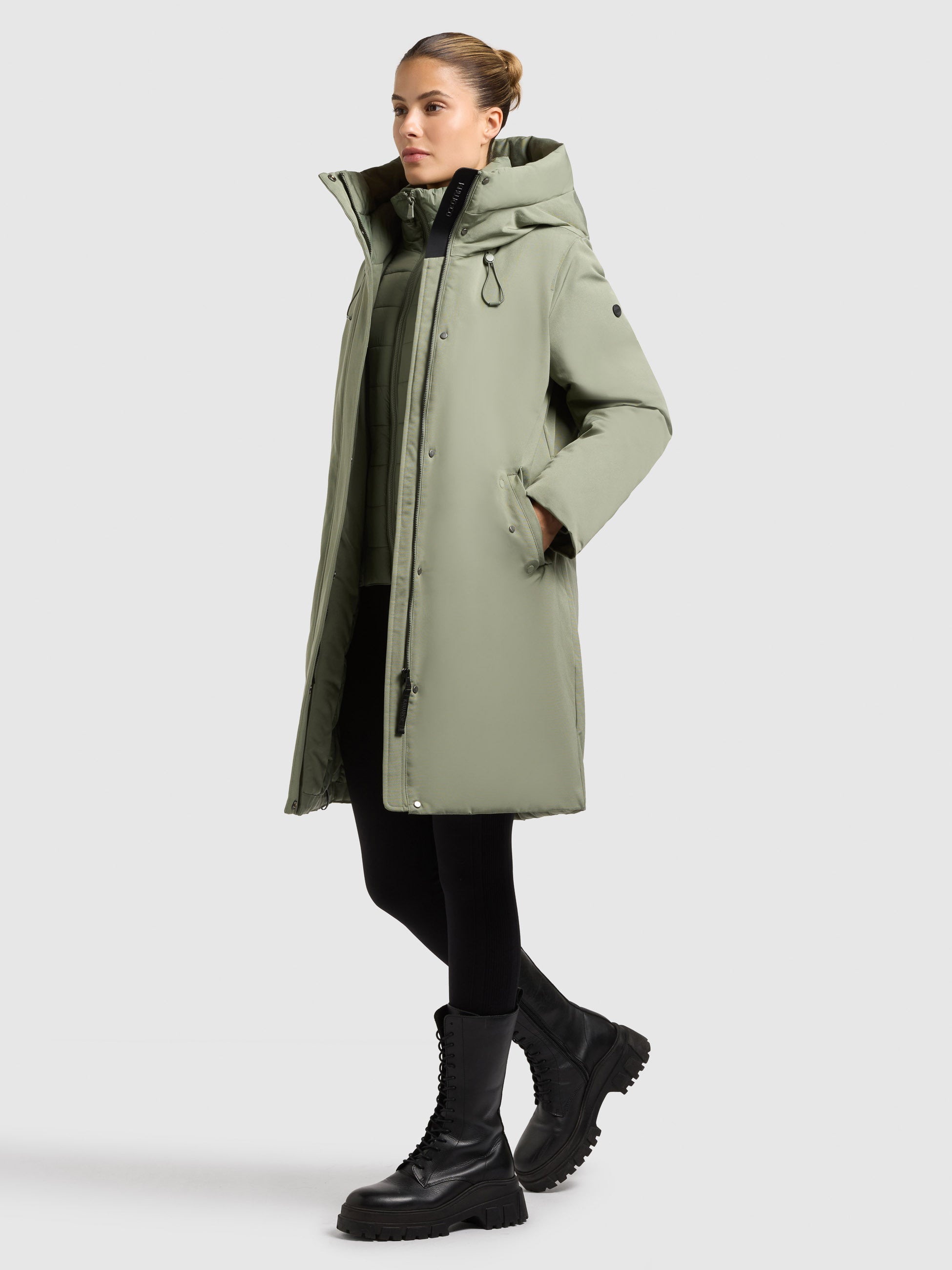 khujo-mantel-wedelia-with-inner-jacket-muted-green image 2