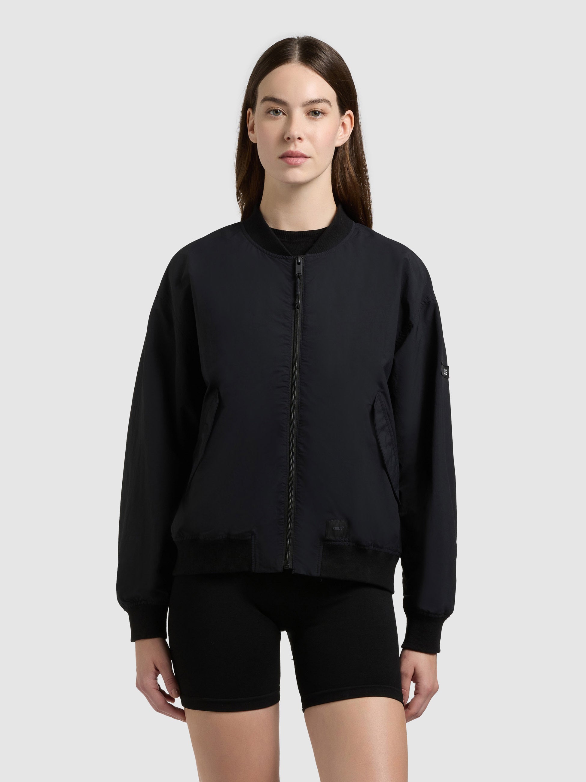 khujo-blouson-rylee-with-bag-damen-sommerjacke-black-leichte-bomberjacke image 4