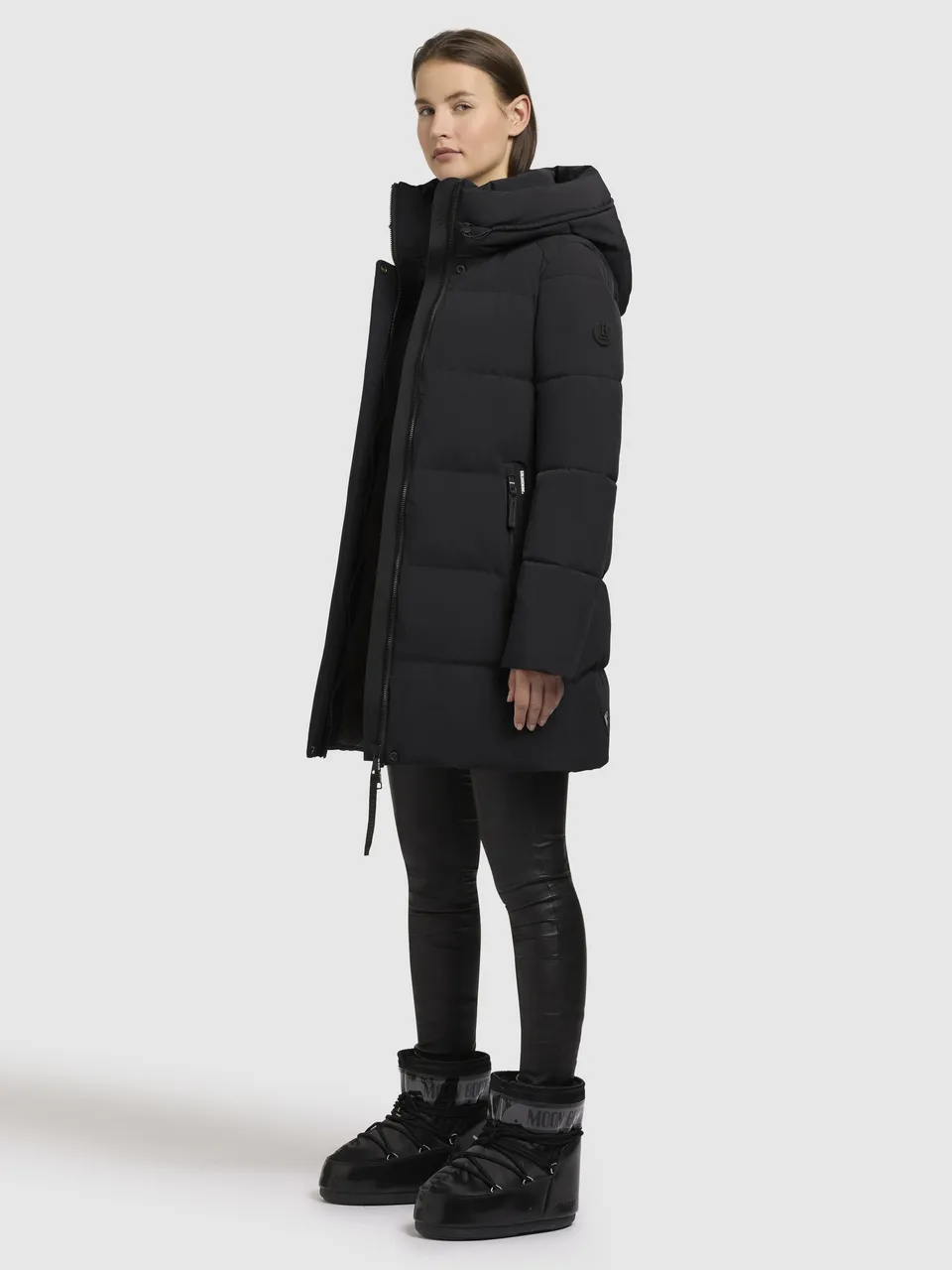 khujo-mantel-lola-schwarz-damen-stepp-kurzmantel-regular-fit image 1