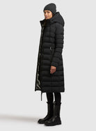 khujo-mantel-simmie2-black-damen-steppmantel-knielang image 2