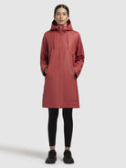 khujo-liede-damen-kurzmantel-regenjacke-pale-red image 2