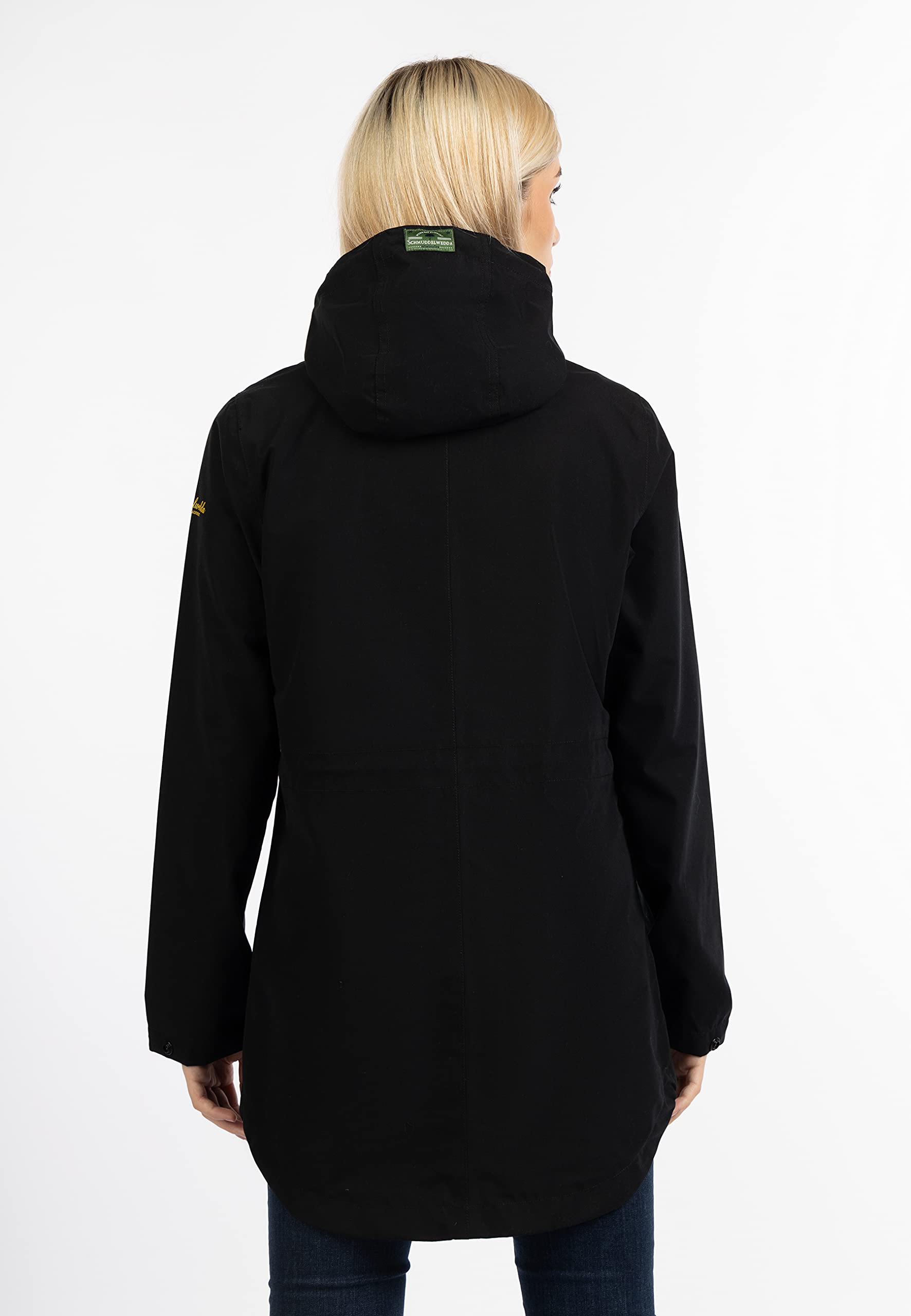 schmuddelwedda-damen-regenjacke-langarm-wasserdicht-mit-kapuze-und-druckknopflei image 5