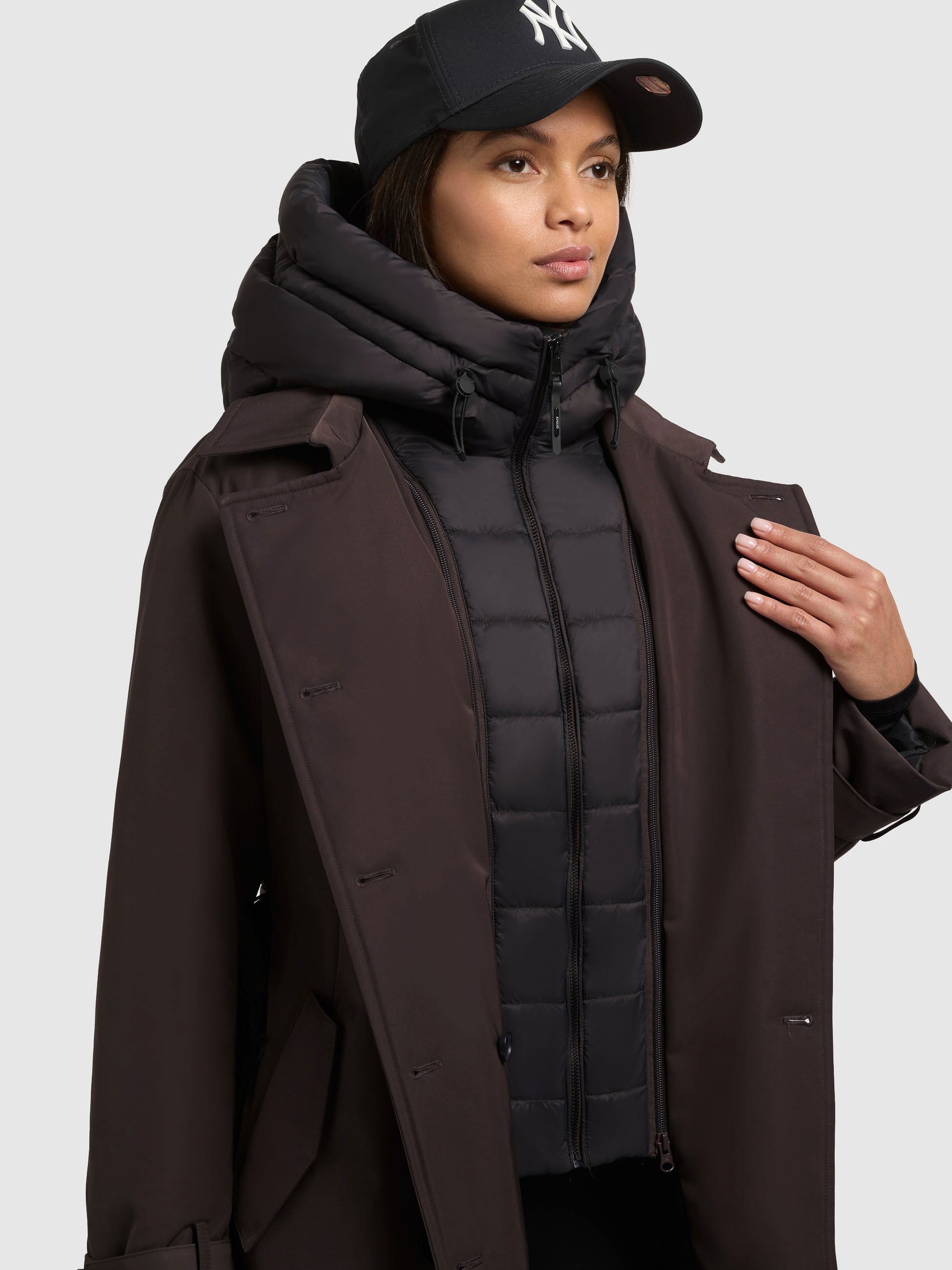 khujo-gora-moody-plum-damen-trenchcoat-kurzmantel-mit-g-rtel image 8