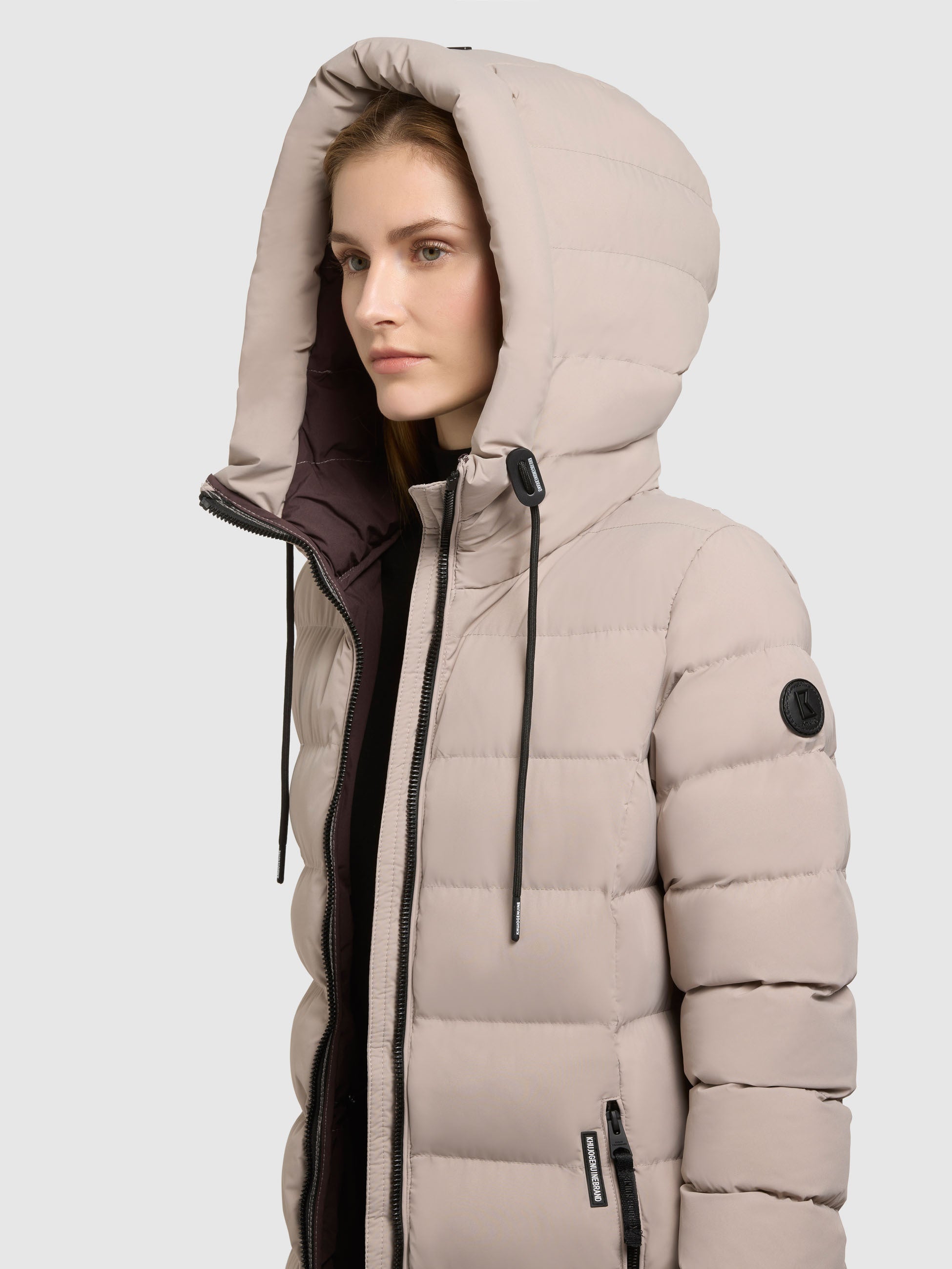 khujo-mantel-cleo-hellbeige-knielanger-damen-parka-steppmantel image 7