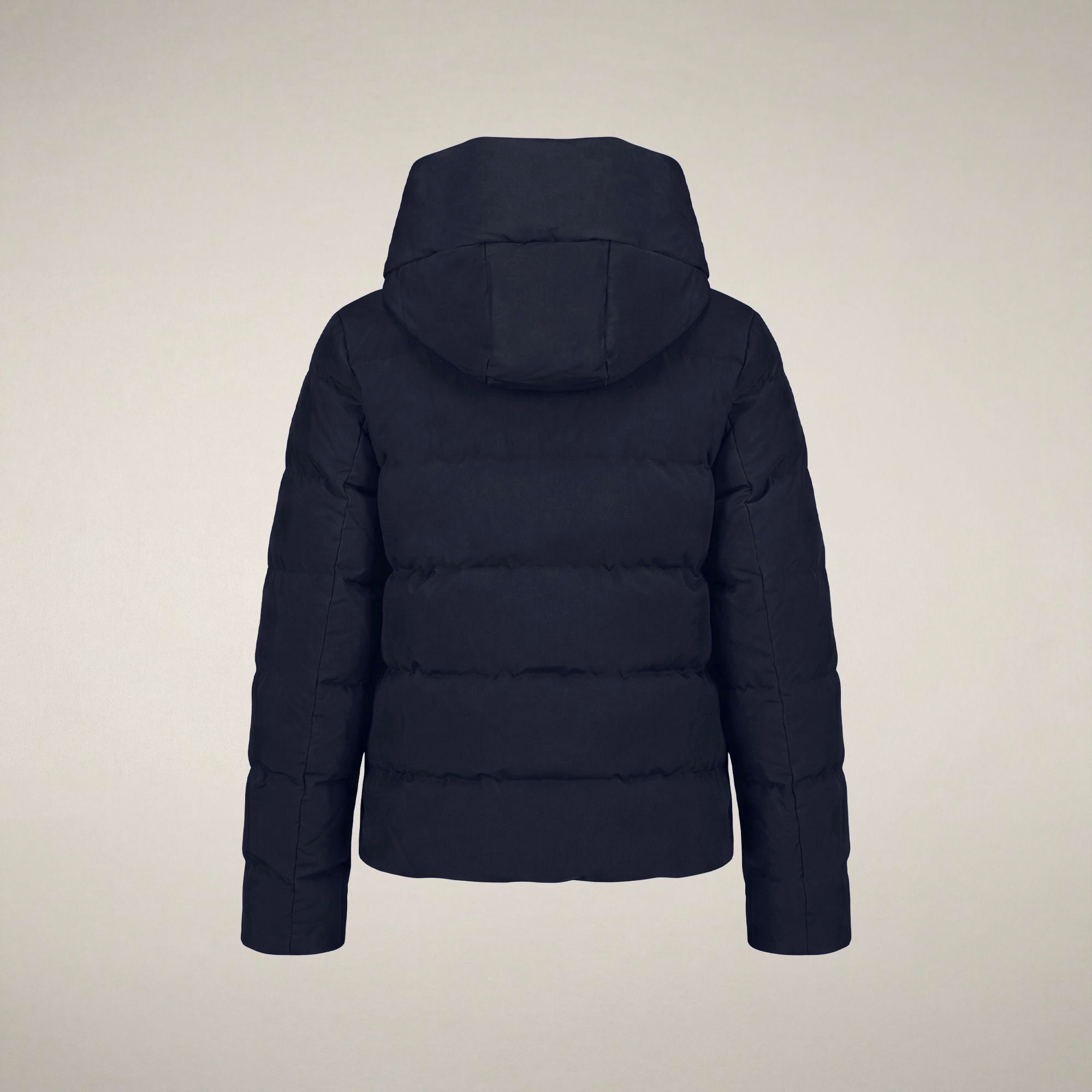 save-the-duck-arena-damen-parka-blau-schwarz-kurz image 4