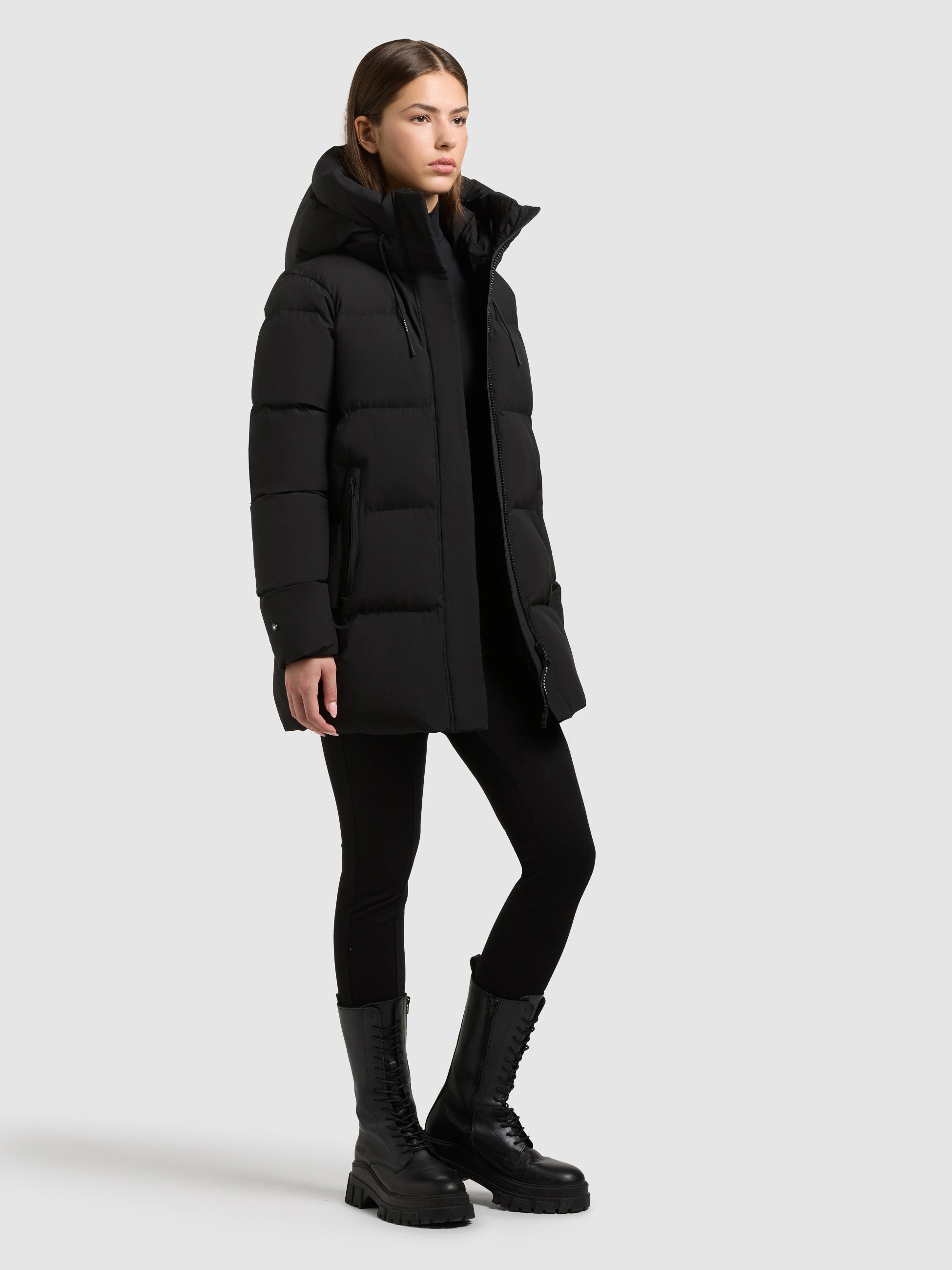 khujo-drown-matt-steppjacke-winterjacke-f-r-damen-schwarz image 6