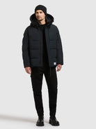 khujo-tato2-steppjacke-obrage-gray-wattierte-jacke-mit-kapuze-und-rucksacktr-ger image 2