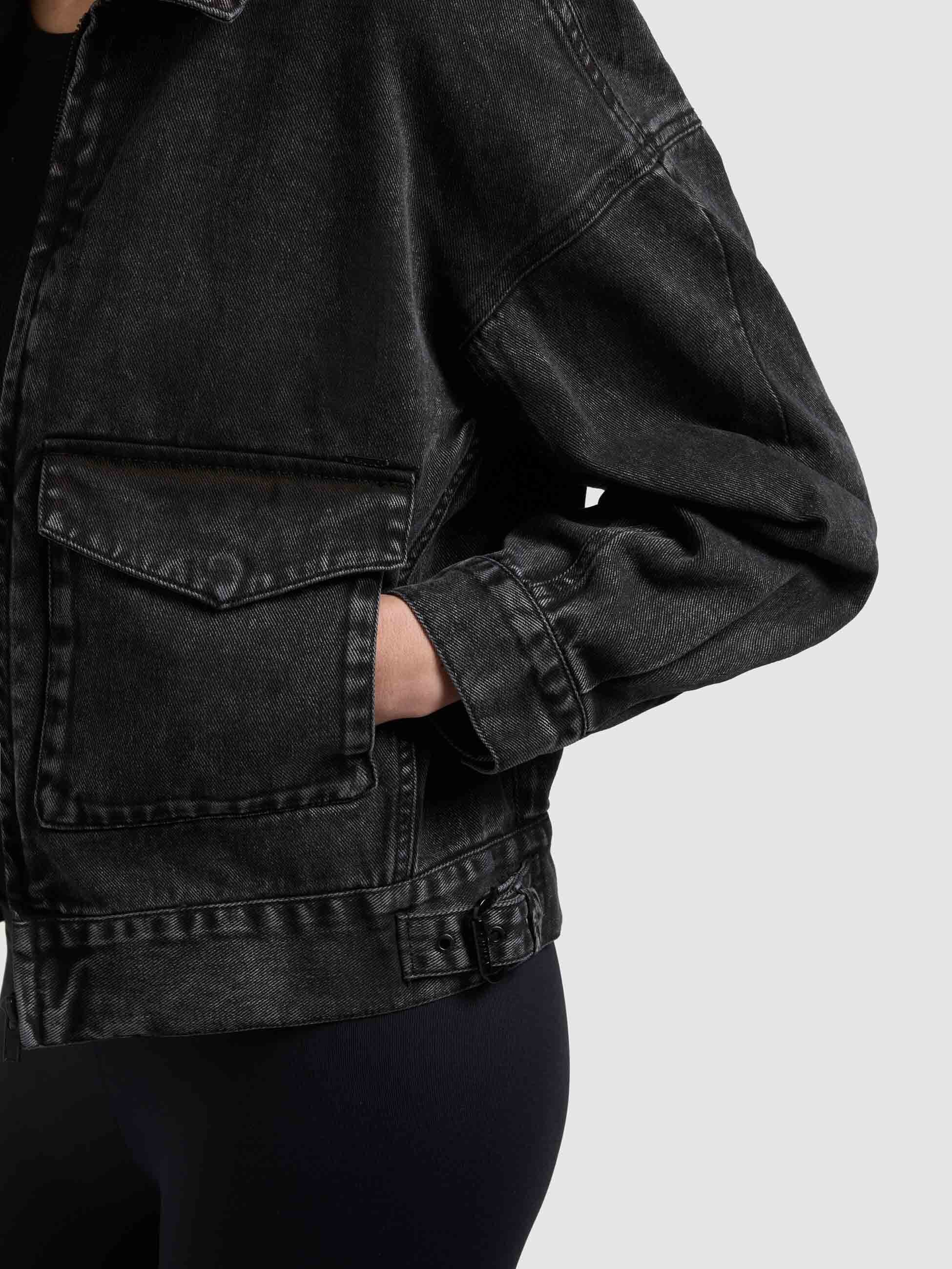 khujo-jacke-nelina-black-damen-jeansjacke-aus-baumwoll-denim image 8