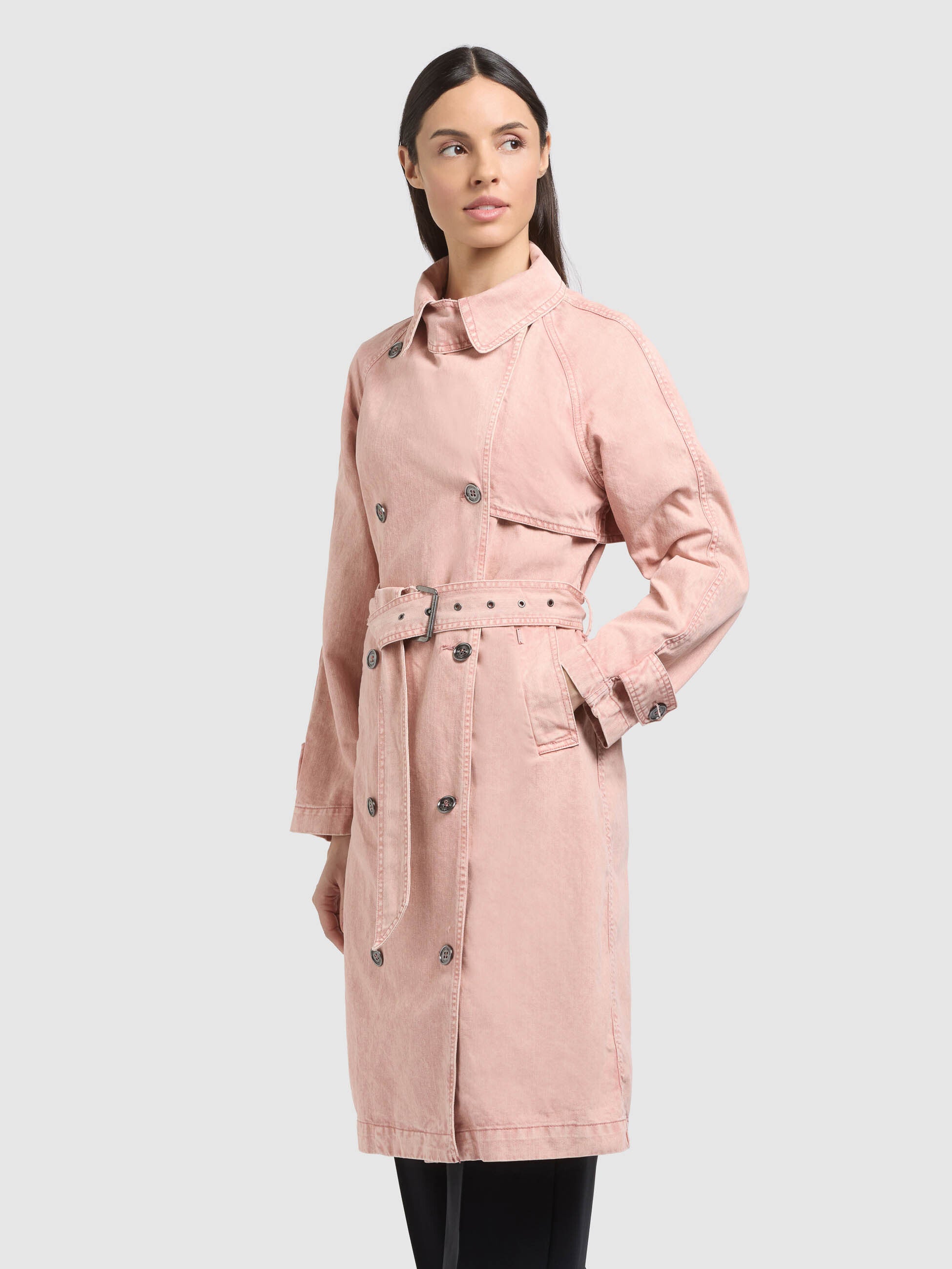 khujo-mantel-enza-blush-pink-damen-jeans-trench-aus-denim image 8