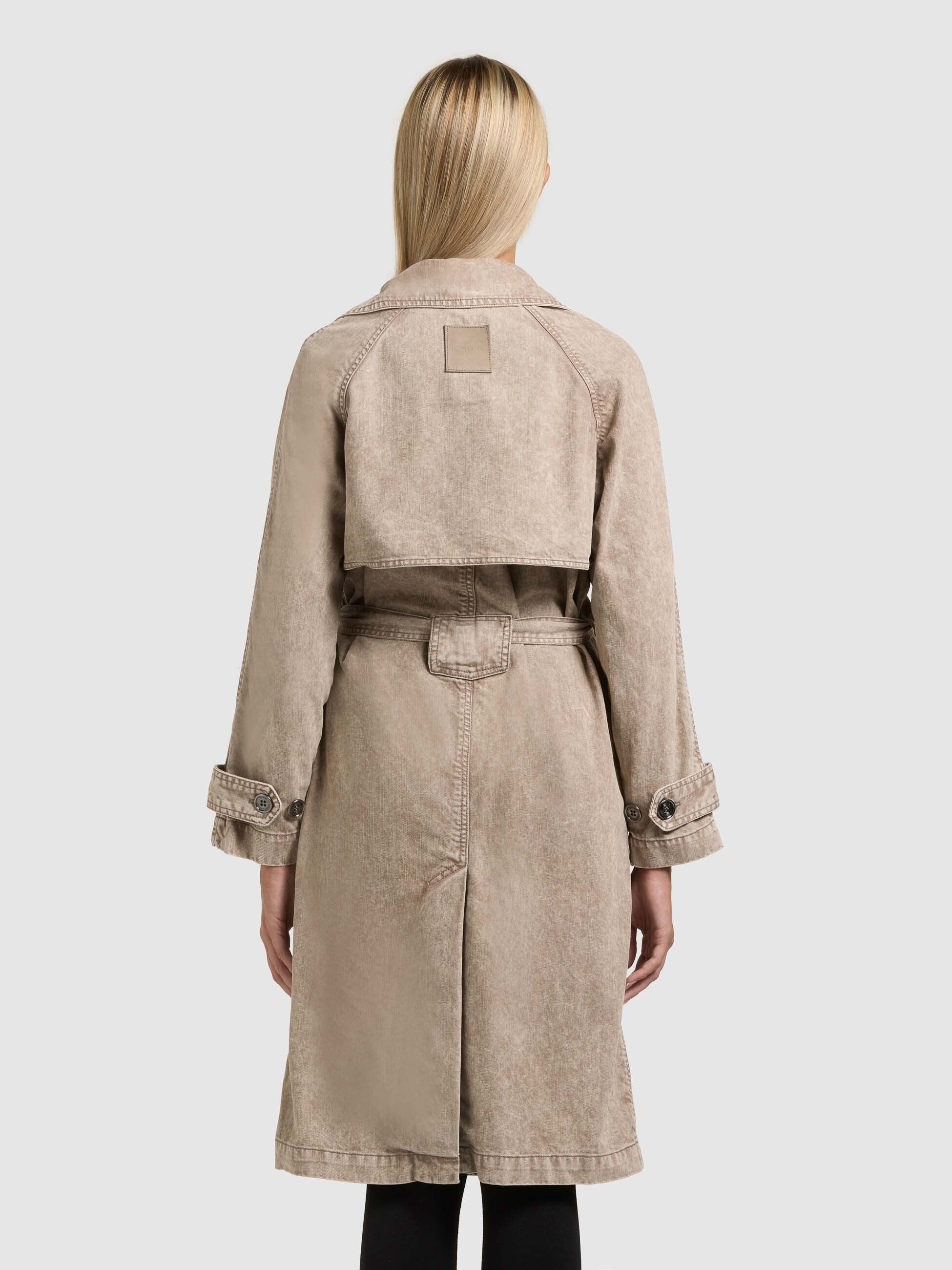 khujo-mantel-enza-latte-brown-jeans-trench-denim-damen image 3