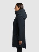 khujo-diance-damen-kurzmantel-port-blue-slim-fit-wattiert image 5