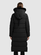 khujo-coat-porde2-black-knielanger-steppmantel-mit-teddyfell image 3