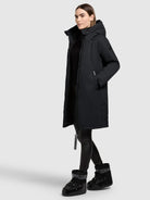 khujo-mantel-yaak3-black-leicht-wattierter-kurzmantel image 2
