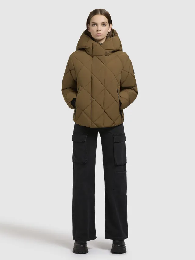 khujo-kimba-damen-steppjacke-gr-n-loose-fit image 1