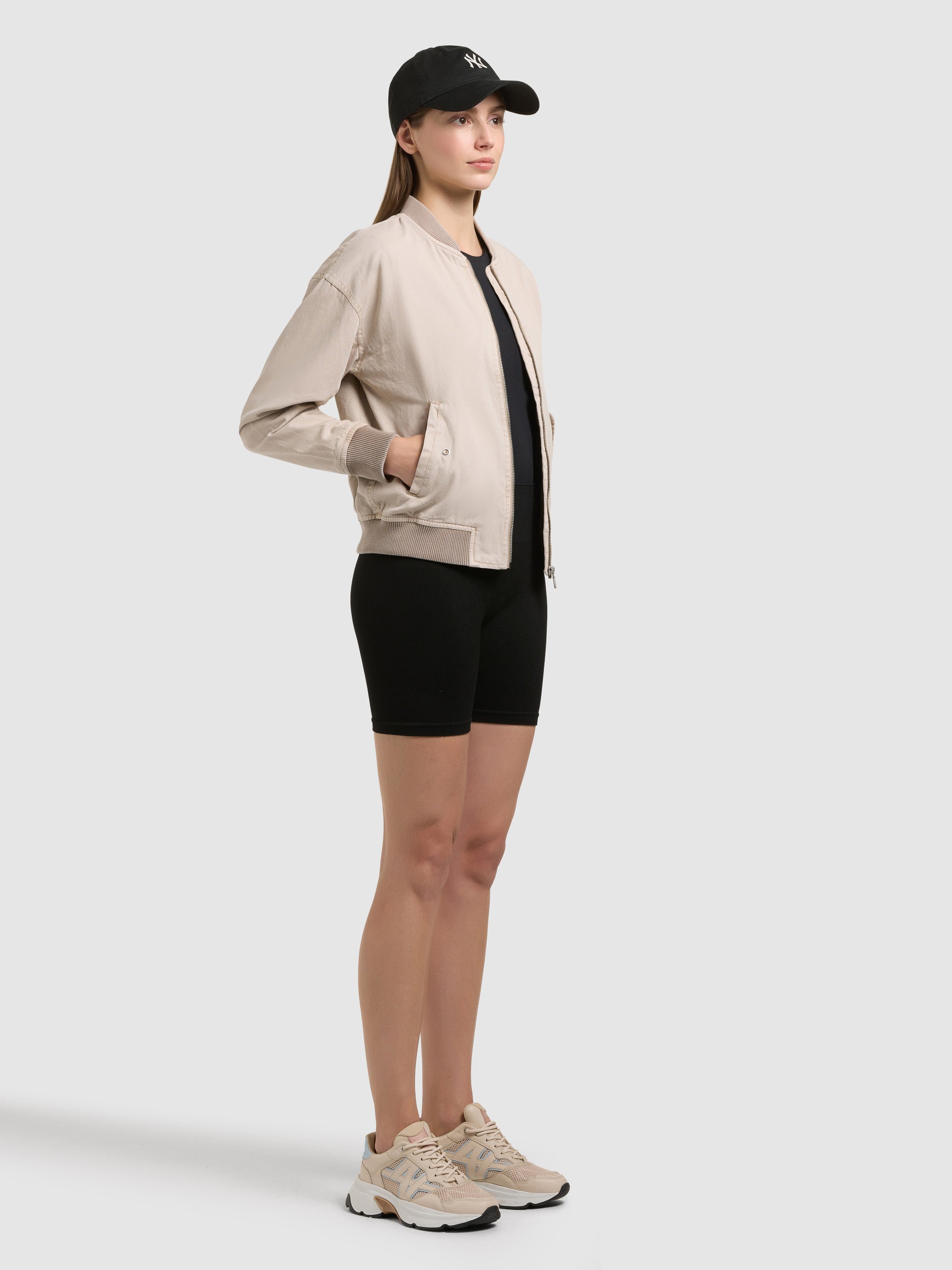 khujo-inie-damen-blouson-greige-baumwoll-twill-regular-fit image 2