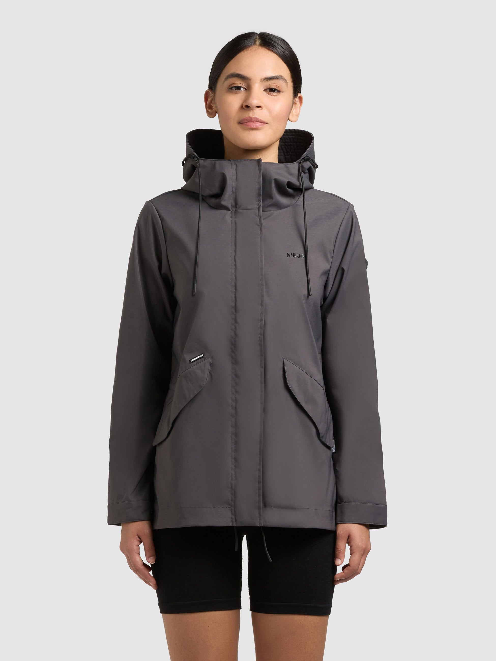 khujo-sang2-regenjacke-damen-slate-grey image 1