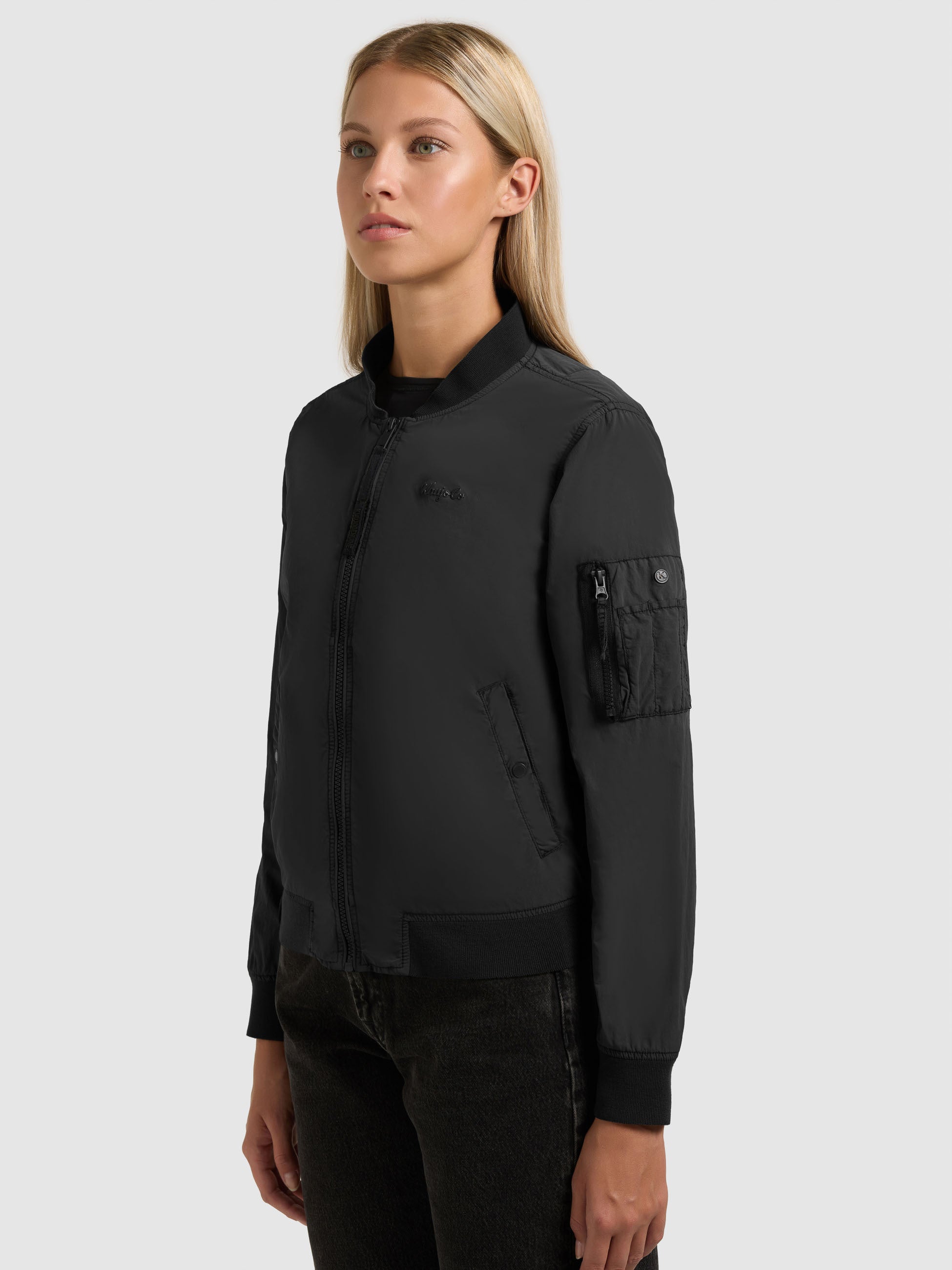 khujo-denz-damen-bomberjacke-black-vintage image 6