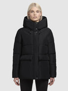 khujo-jacke-ora-schwarz-warme-winterjacke-damen-mit-kapuze image 4