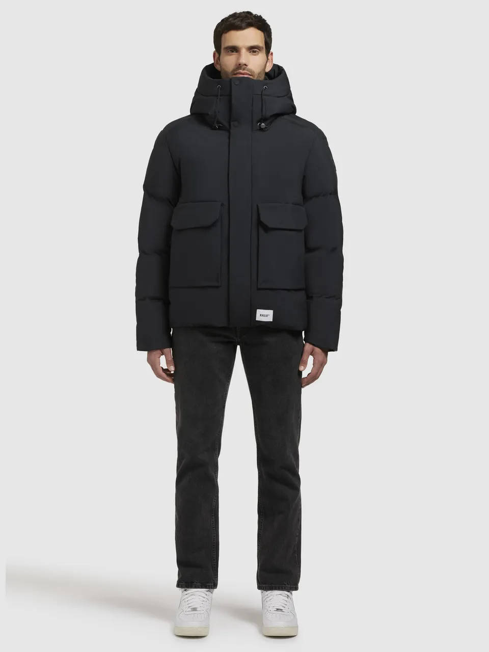 khujo-jacke-hinto2-winterjacke-dunkelgrau-h-ftlang-mit-kapuze image 1