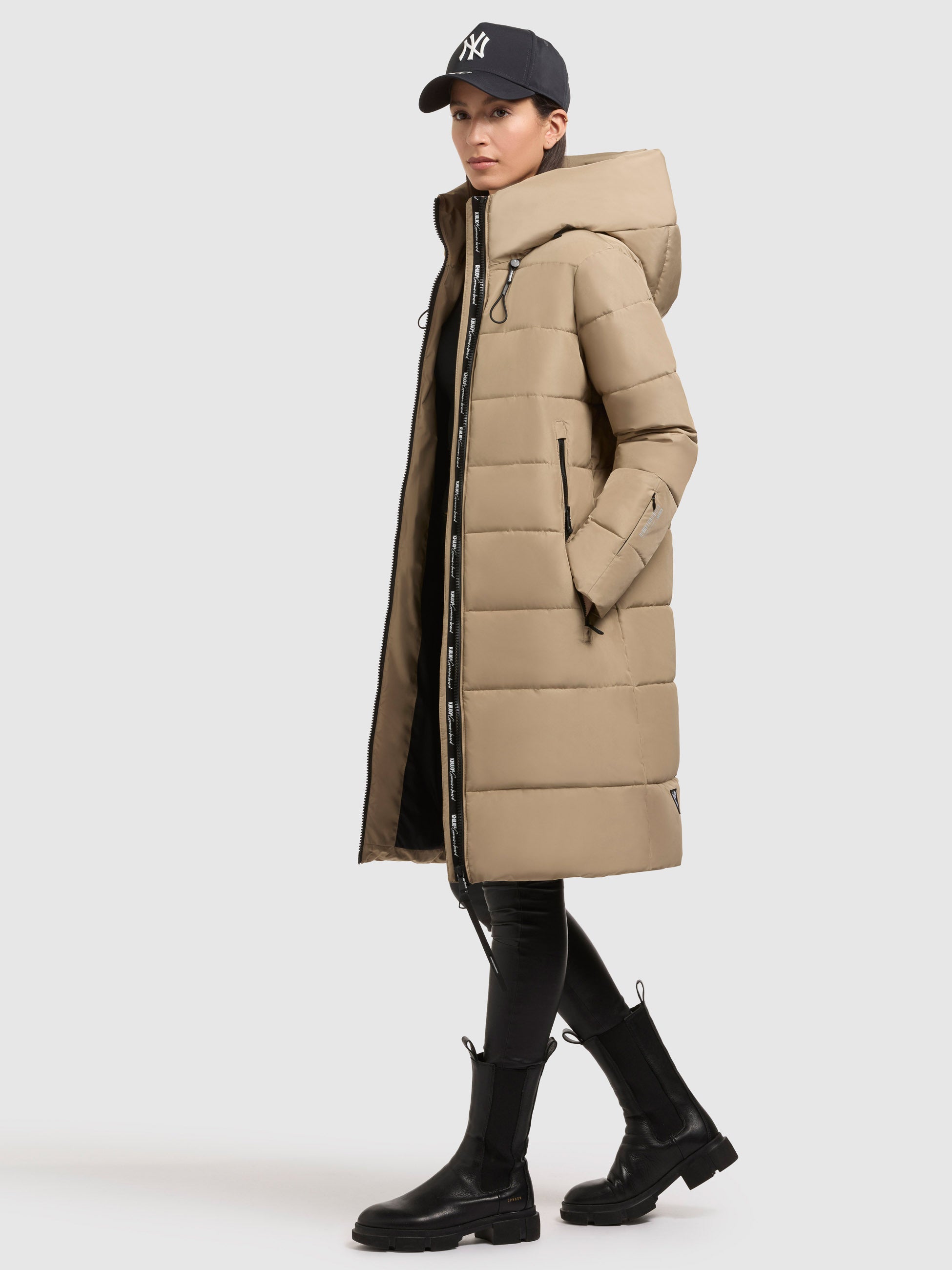 khujo-mantel-jilias4-sand-lange-gesteppte-winterjacke-damen image 6