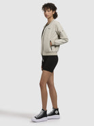 khujo-jacke-cend-damen-bomberjacke-blassgr-n-h-ftlang image 6
