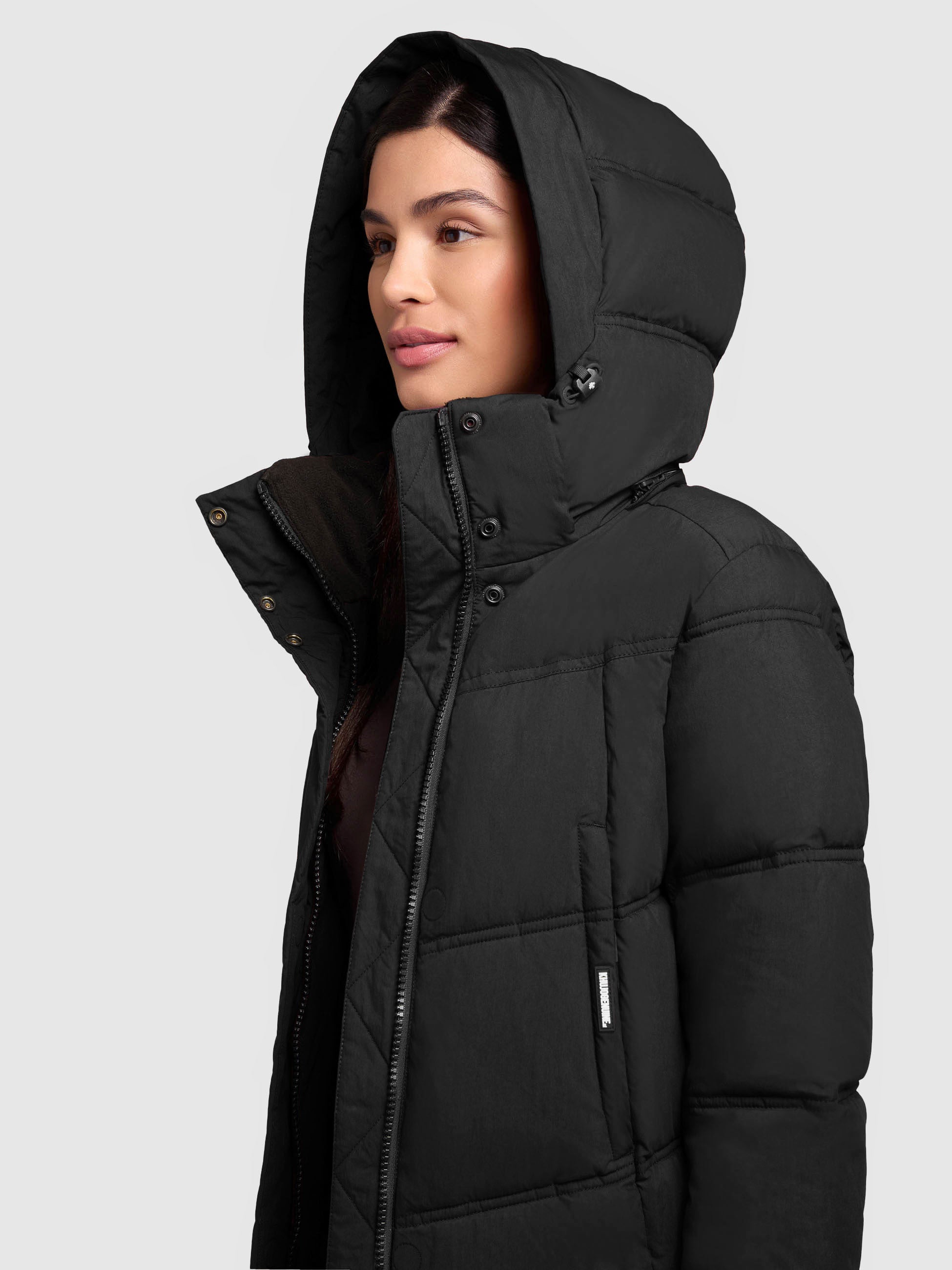 khujo-mantel-graya-black-damen-kurzmantel-regular-fit-mit-abnehmbarer-kapuze image 7