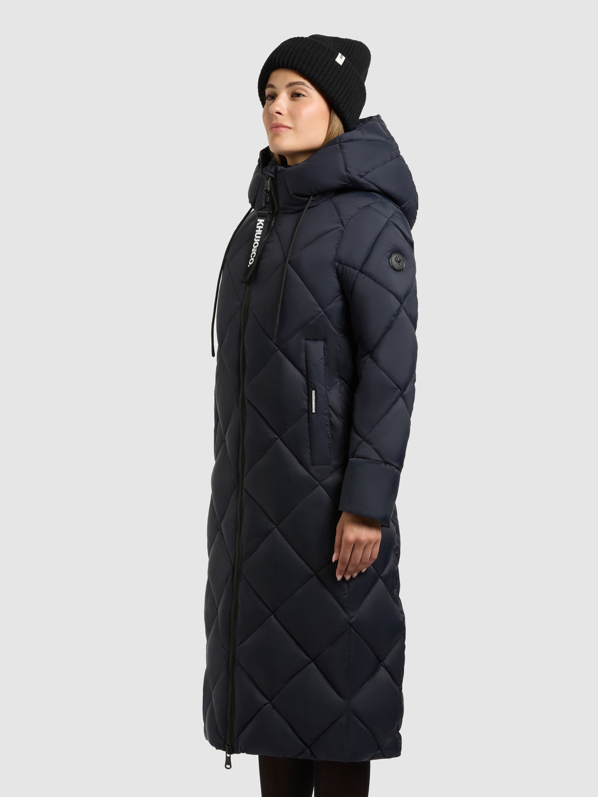 khujo-mantel-cilia-midnight-blue-steppmantel-damen-knielang image 5