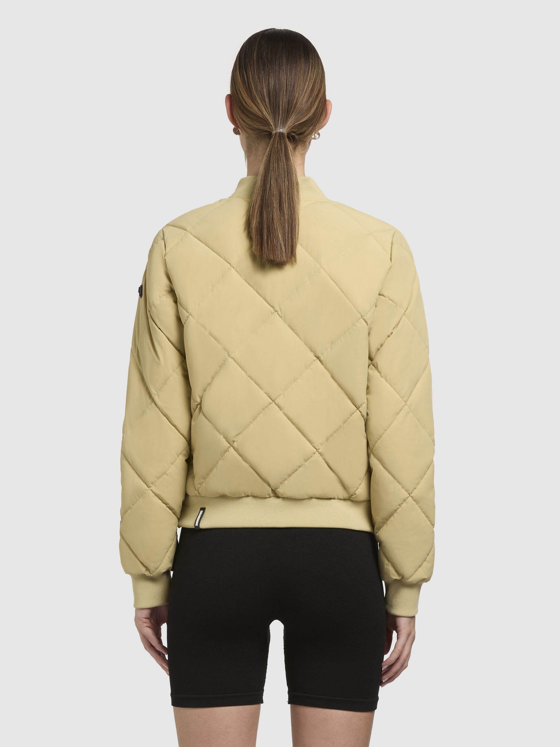 khujo-jacke-ange-gelbgr-n-kurze-damen-bomber-steppjacke image 3