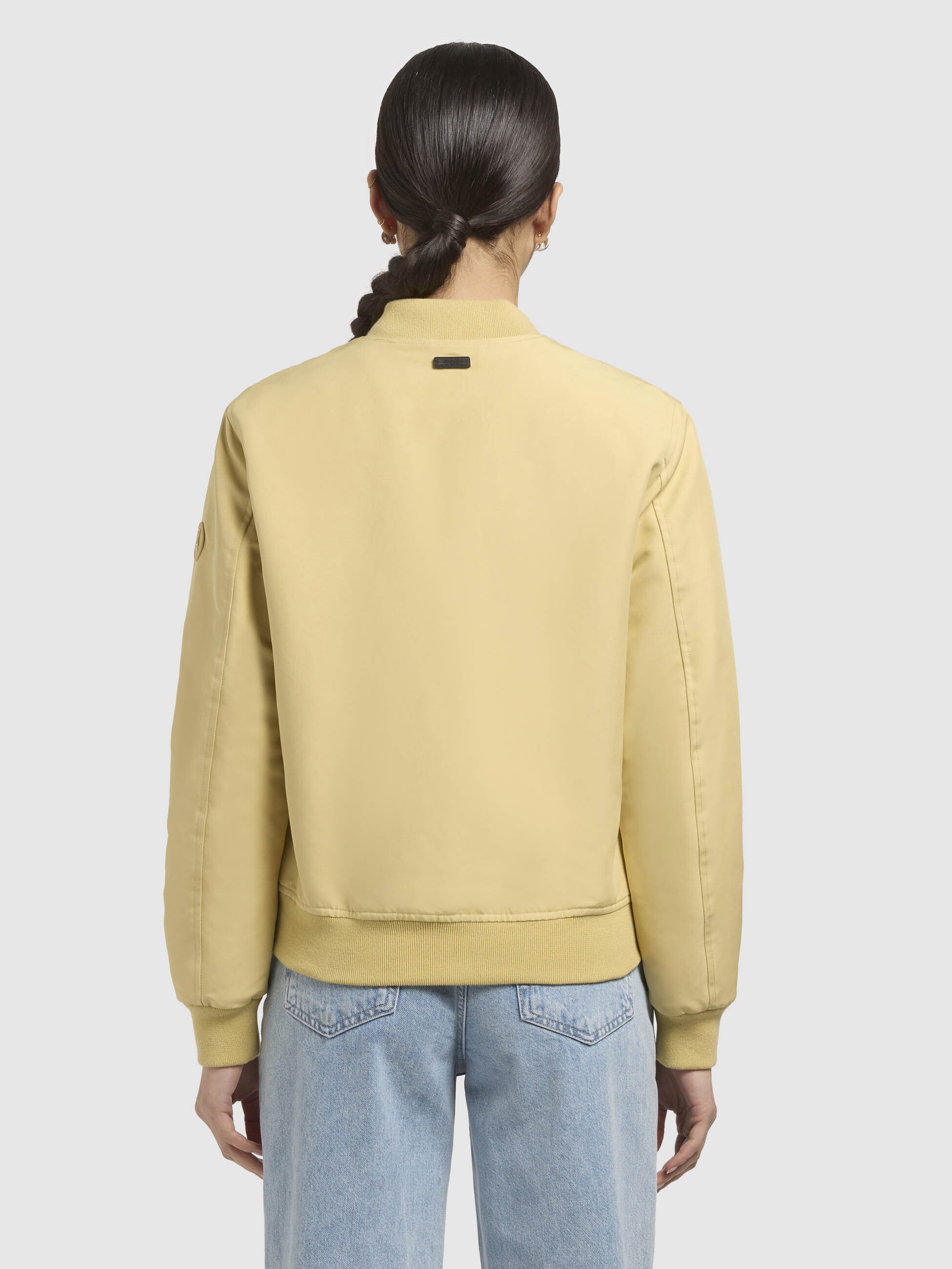 khujo-philo-gelbgr-n-damen-bomberjacke-h-ftlang-regular-fit image 3