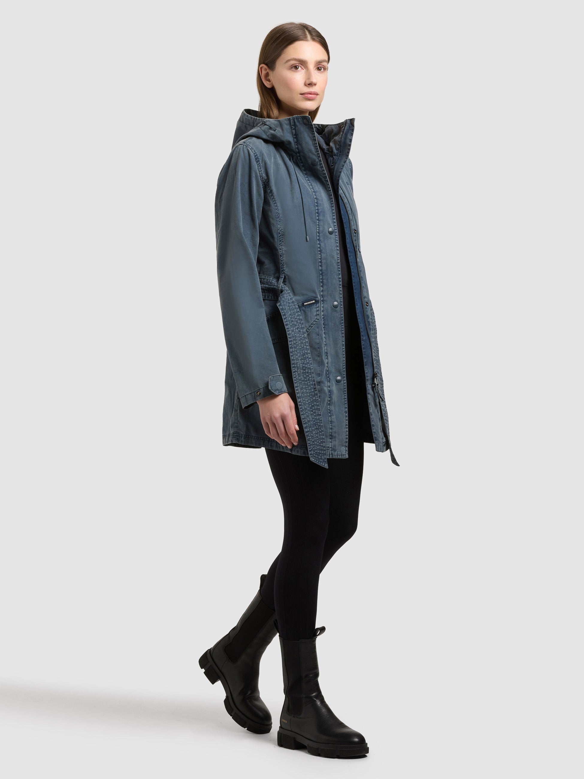 khujo-prea-damen-sommerparka-atlantic-blue-trenchcoat-parka-mit-g-rtel image 6