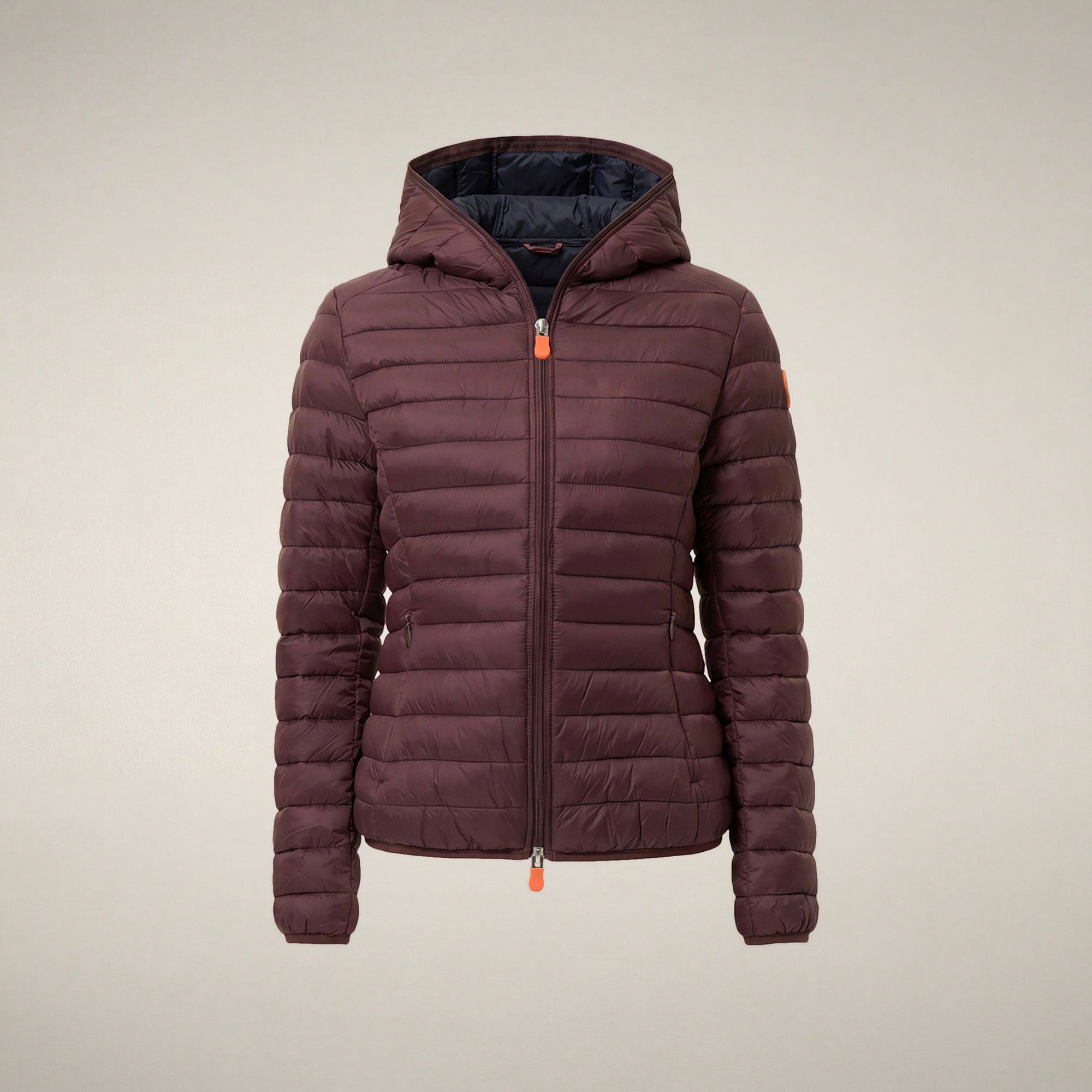 save-the-duck-daisy-damen-steppjacke-bordeaux-schwarz image 3