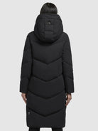 khujo-ainu-coat-black-knielanger-damen-steppmantel-mit-abnehmbarer-kapuze image 3