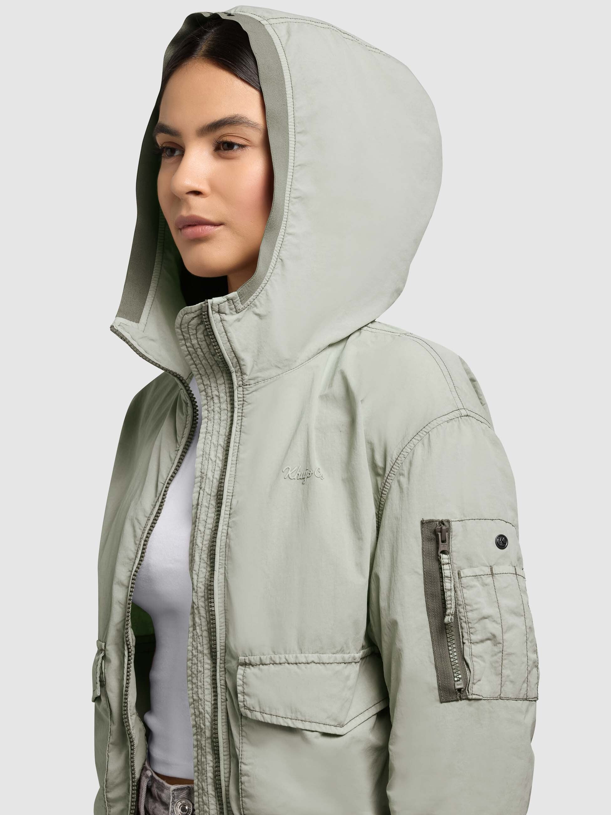 khujo-vona-damen-bomberjacke-cloud-green image 7