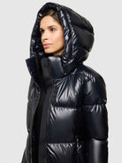 khujo-coat-haya2-shiny-midnight-blue-wasserabweisender-steppmantel-damen image 7
