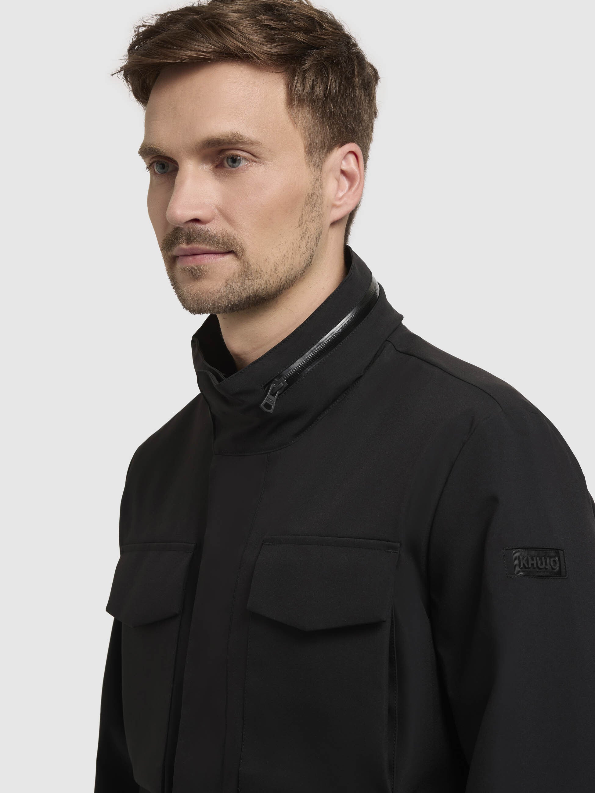 khujo-jacke-arlo-schwarz-cargojacke-fieldjacket-h-ftlang image 8