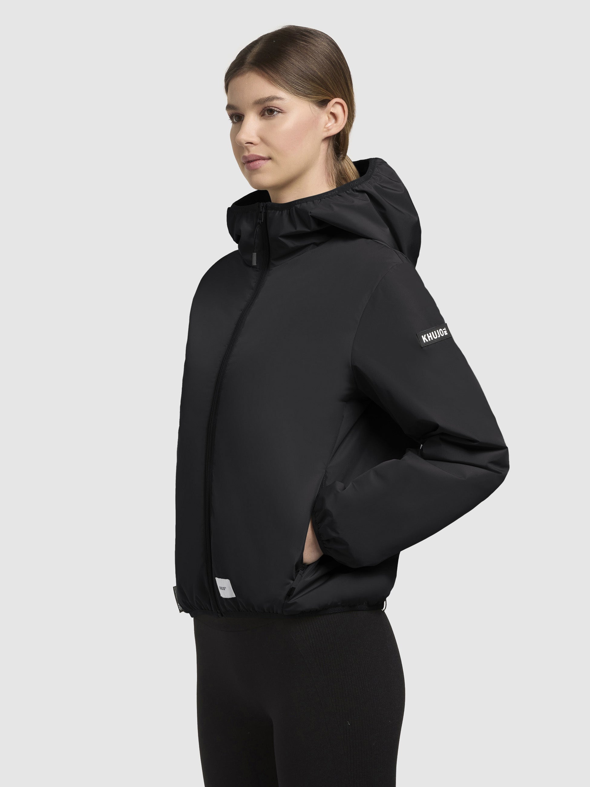 khujo-shelly-with-bag-damen-jacke-schwarz-blouson-h-ftlang-mit-kapuze image 5