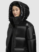 khujo-mantel-rachel-shiny-schwarz-steppmantel-knielang-regular-fit image 7
