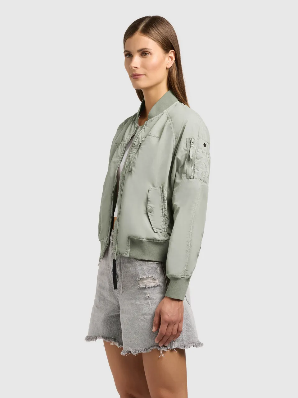 khujo-jacke-zaria-cloud-green-bomberjacke-blouson-ungef-ttert image 1