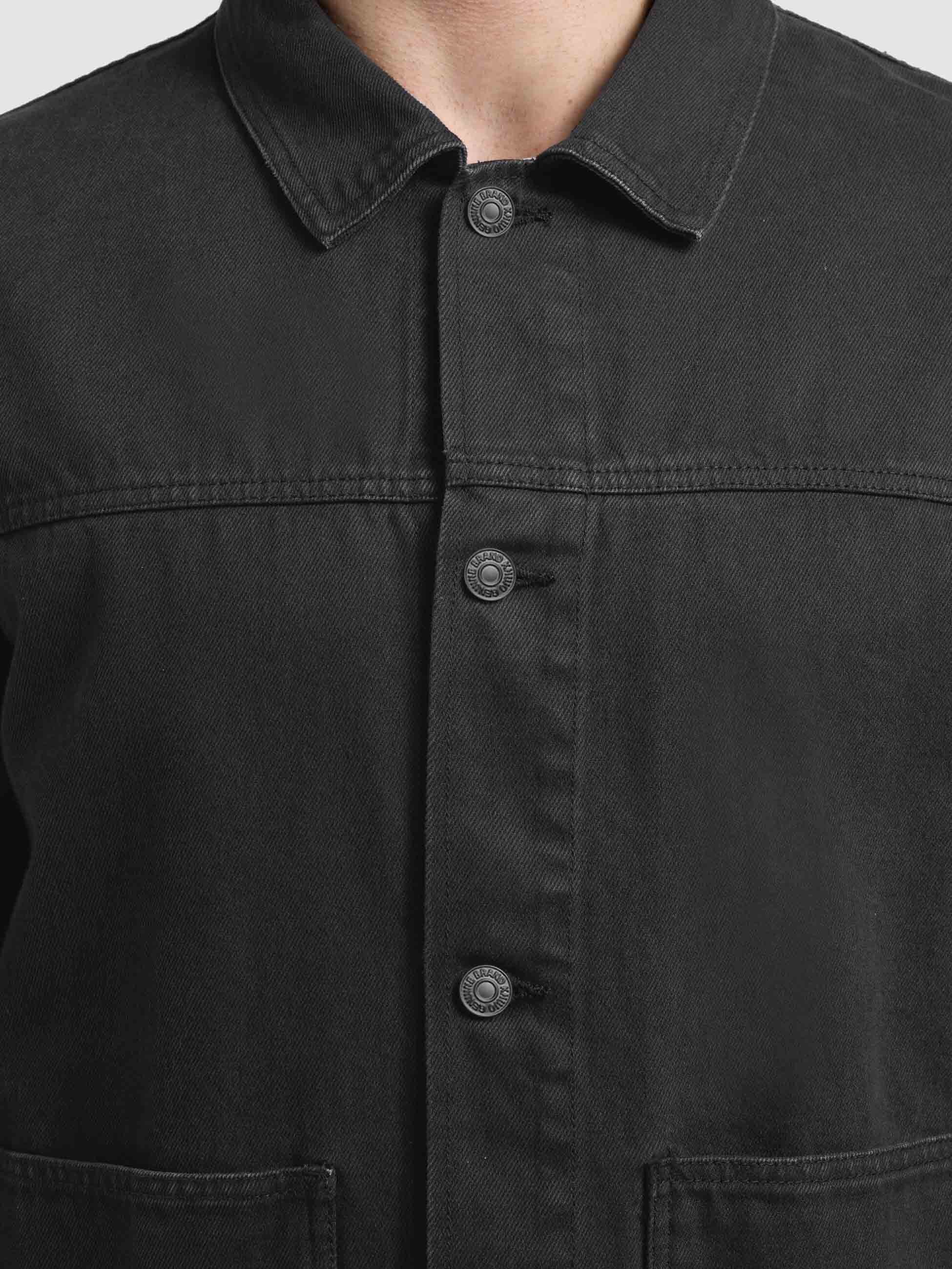 khujo-barto-jeansjacke-f-r-herren-denim-fieldjacket-in-black image 8