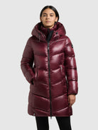 khujo-adriana-damen-steppmantel-mahagoni-red-slim-fit image 4