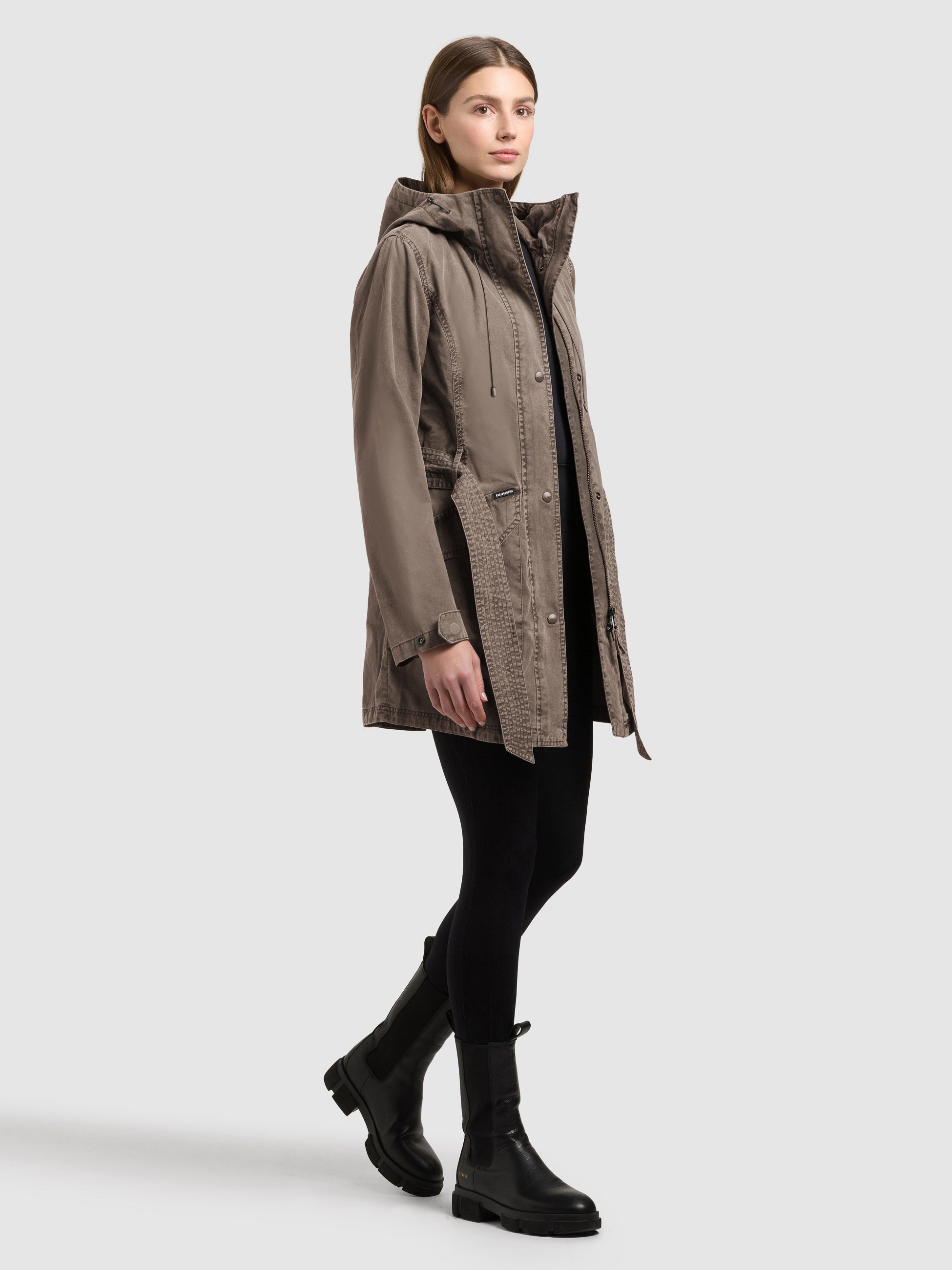 khujo-prea-jacke-damen-trench-parka-in-latte-brown-mit-kapuze-und-g-rtel image 6