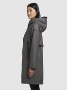 khujo-coat-liede-dark-gray-kurzmantel-regenjacke-mit-kapuze image 5