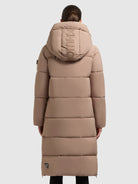 khujo-coat-rachel2-matt-cookie-beige-knielanger-steppmantel-mit-kapuze image 3