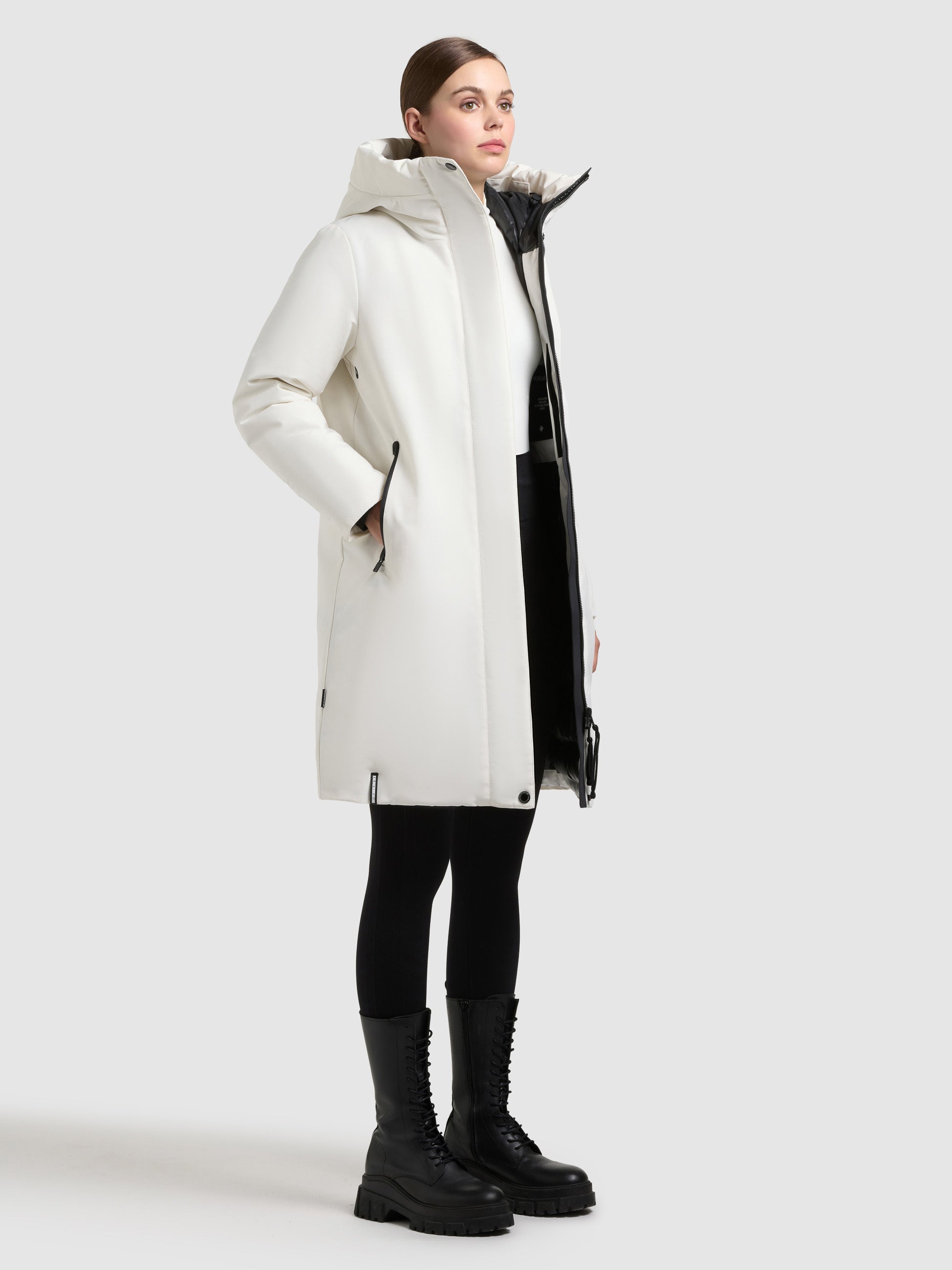 khujo-mantel-nellen2-luna-white-damen-wintermantel-loose-fit-mit-kapuze image 6